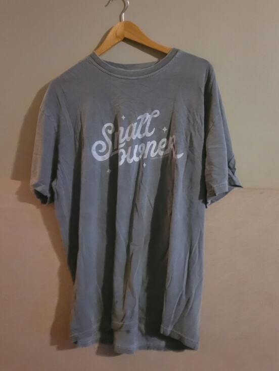 Comfort Colors Other - Comfort Colors Gray Short-Sleeve Graphic Tee with White Script Small Touner Xl